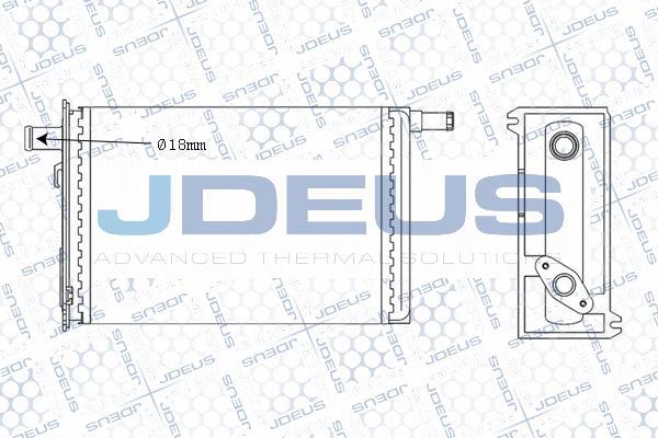 Jdeus M-223009A - Теплообмінник, опалення салону avtolavka.club