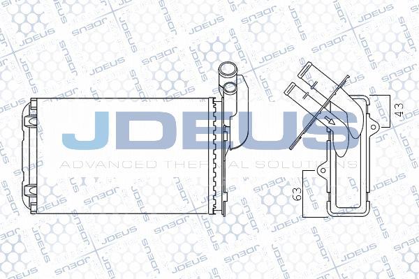 Jdeus M-2230100 - Теплообмінник, опалення салону avtolavka.club