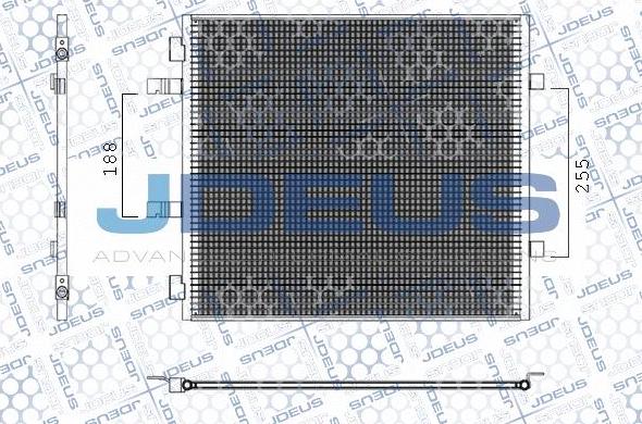 Jdeus M-7201280 - Конденсатор, кондиціонер avtolavka.club