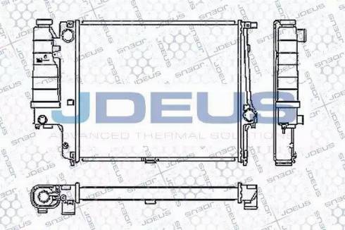 Jdeus RA0050490 - Радіатор, охолодження двигуна avtolavka.club