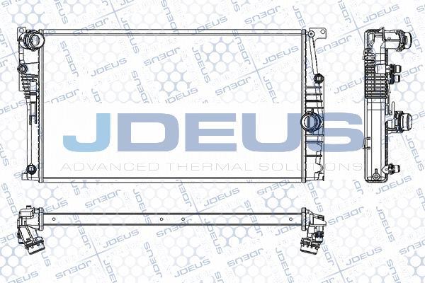 Jdeus RA0050810 - Радіатор, охолодження двигуна avtolavka.club