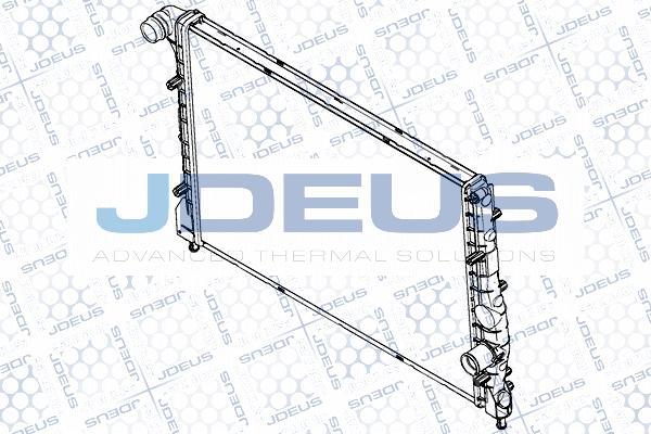 Jdeus RA0000070 - Радіатор, охолодження двигуна avtolavka.club