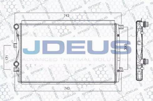 Jdeus RA0010301 - Радіатор, охолодження двигуна avtolavka.club