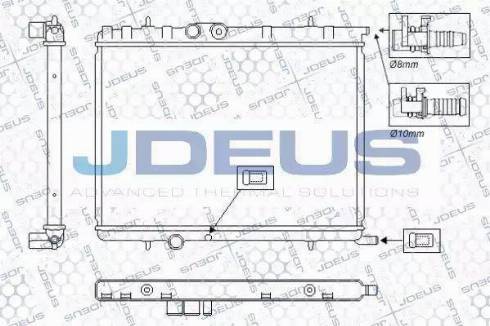 Jdeus RA0070140 - Радіатор, охолодження двигуна avtolavka.club