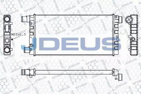 Jdeus RA0110211 - Радіатор, охолодження двигуна avtolavka.club