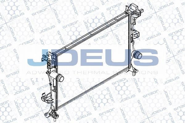 Jdeus RA0111420 - Радіатор, охолодження двигуна avtolavka.club