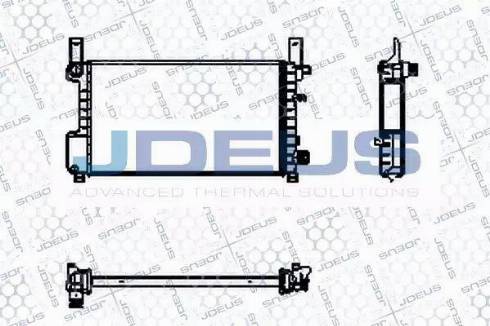 Jdeus RA0120950 - Радіатор, охолодження двигуна avtolavka.club