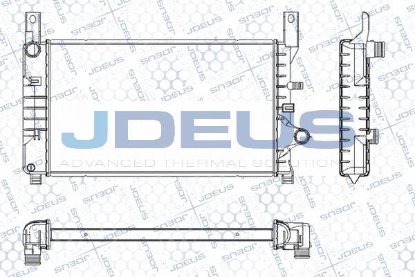 Jdeus RA0120520 - Радіатор, охолодження двигуна avtolavka.club