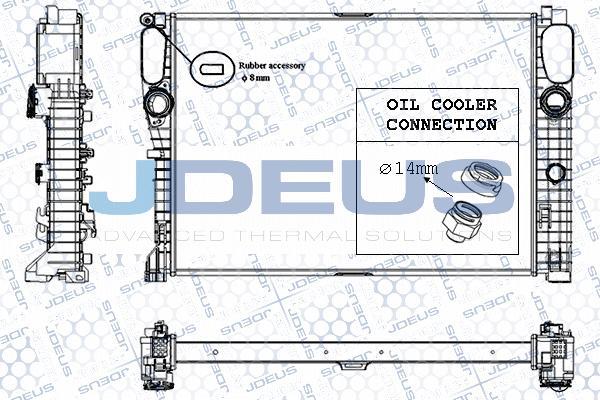 Jdeus RA0170970 - Радіатор, охолодження двигуна avtolavka.club