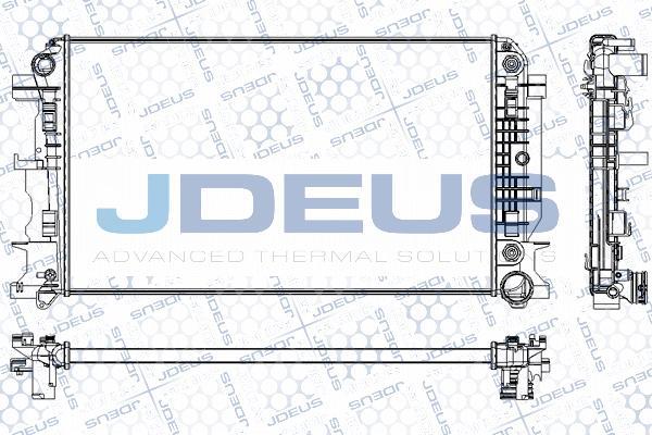 Jdeus RA0170890 - Радіатор, охолодження двигуна avtolavka.club