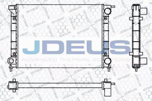 Jdeus RA0300340 - Радіатор, охолодження двигуна avtolavka.club