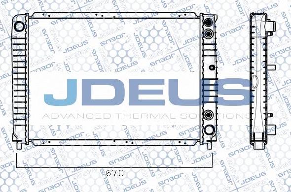 Jdeus RA0310290 - Радіатор, охолодження двигуна avtolavka.club