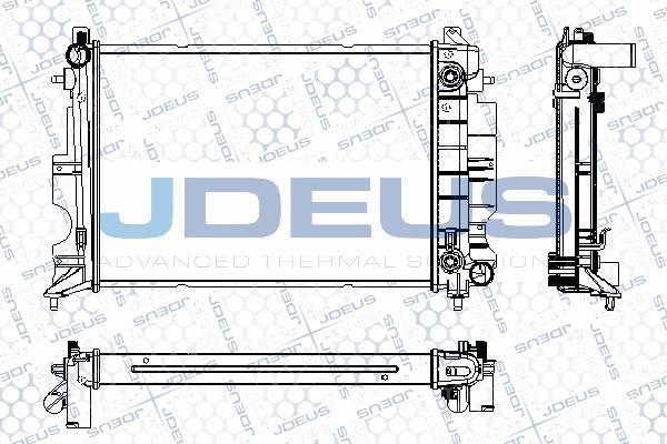 Jdeus RA0240180 - Радіатор, охолодження двигуна avtolavka.club