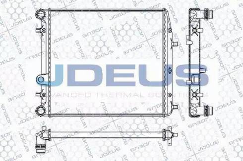 Jdeus RA0250090 - Радіатор, охолодження двигуна avtolavka.club