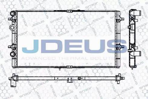 Jdeus RA0250060 - Радіатор, охолодження двигуна avtolavka.club