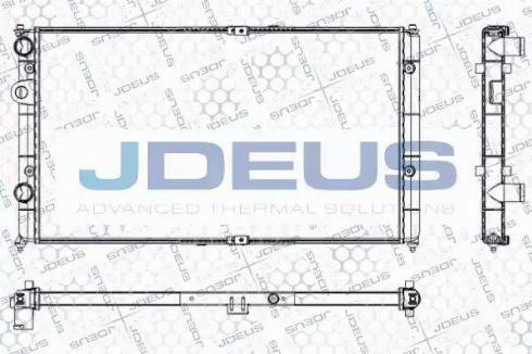 Jdeus RA0250070 - Радіатор, охолодження двигуна avtolavka.club
