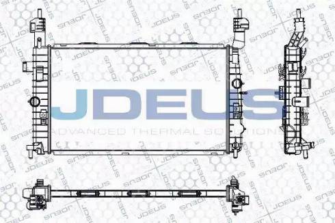 Jdeus RA0200910 - Радіатор, охолодження двигуна avtolavka.club