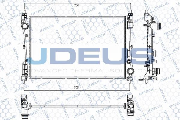 Jdeus RA0200931 - Радіатор, охолодження двигуна avtolavka.club