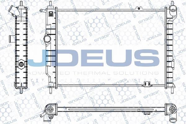 Jdeus RA0200450 - Радіатор, охолодження двигуна avtolavka.club