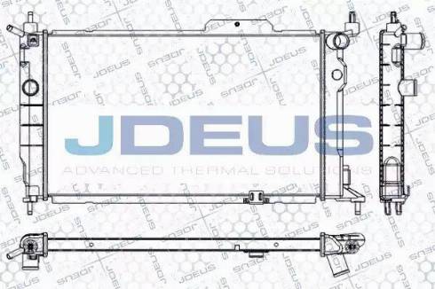 Jdeus RA0200611 - Радіатор, охолодження двигуна avtolavka.club