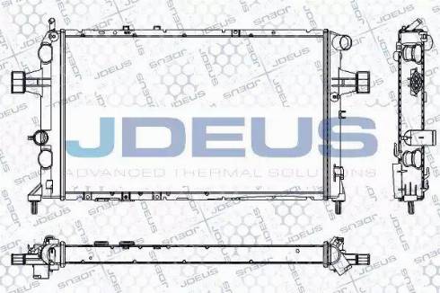 Jdeus RA0200820 - Радіатор, охолодження двигуна avtolavka.club