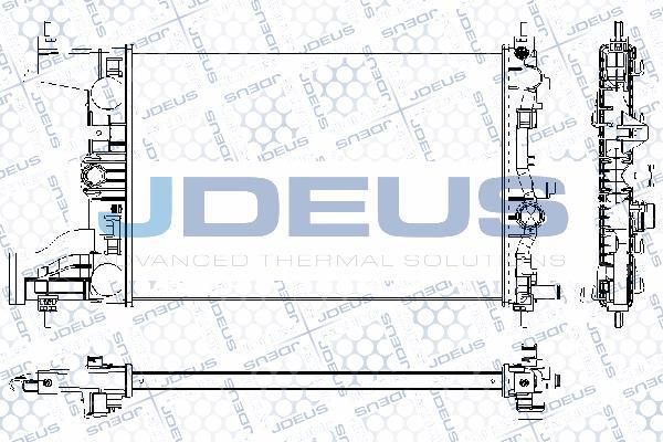 Jdeus RA0201050 - Радіатор, охолодження двигуна avtolavka.club