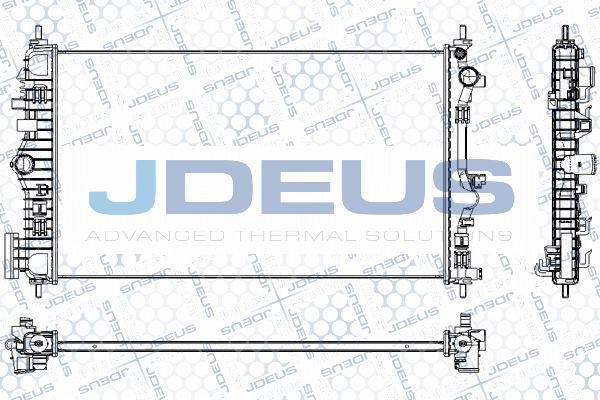Jdeus RA0201150 - Радіатор, охолодження двигуна avtolavka.club