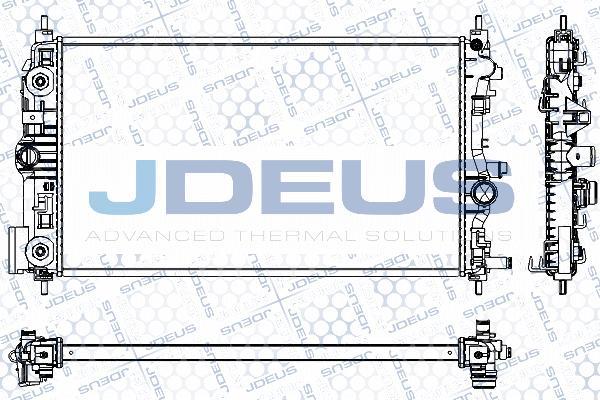 Jdeus RA0201110 - Радіатор, охолодження двигуна avtolavka.club