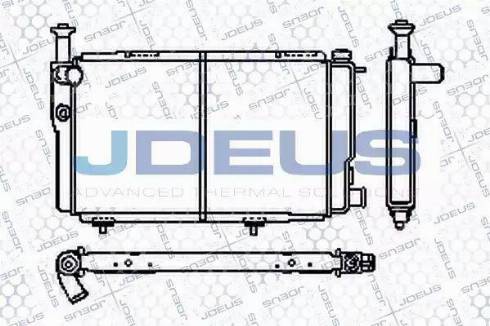 Jdeus RA0210050 - Радіатор, охолодження двигуна avtolavka.club