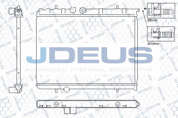 Jdeus RA0210360 - Радіатор, охолодження двигуна avtolavka.club