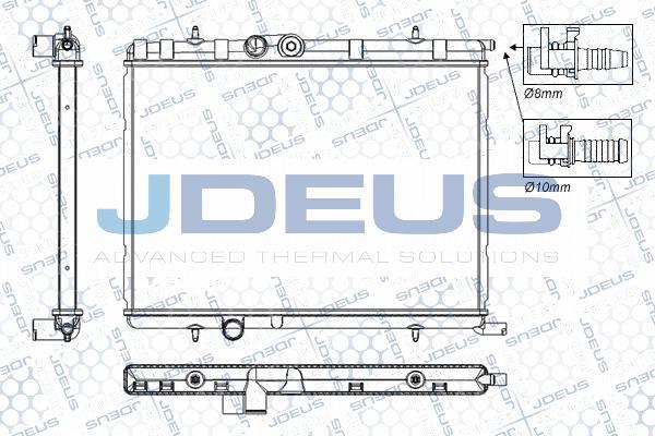 Jdeus RA0210331 - Радіатор, охолодження двигуна avtolavka.club