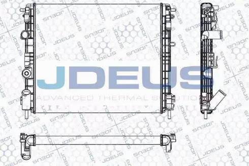 Jdeus RA0230660 - Радіатор, охолодження двигуна avtolavka.club