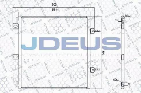 Jdeus RA7230930 - Конденсатор, кондиціонер avtolavka.club