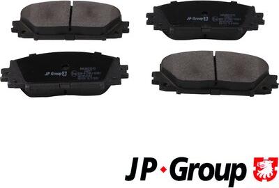 JP Group 4863601210 - Гальмівні колодки, дискові гальма avtolavka.club