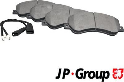 JP Group 1563600210 - Гальмівні колодки, дискові гальма avtolavka.club