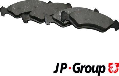 JP Group 1563601510 - Гальмівні колодки, дискові гальма avtolavka.club