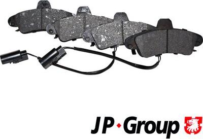 JP Group 1563700310 - Гальмівні колодки, дискові гальма avtolavka.club