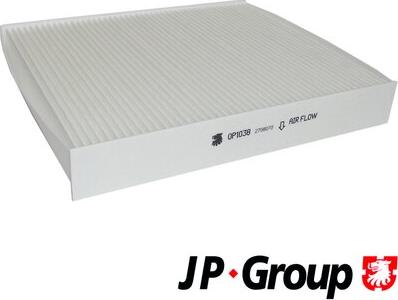 JP Group 1528100500 - Фільтр, повітря у внутрішній простір avtolavka.club