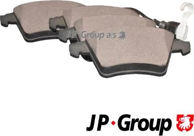 JP Group 1163604010 - Гальмівні колодки, дискові гальма avtolavka.club