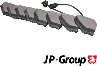 JP Group 1163602710 - Гальмівні колодки, дискові гальма avtolavka.club