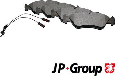 JP Group 1163705510 - Гальмівні колодки, дискові гальма avtolavka.club