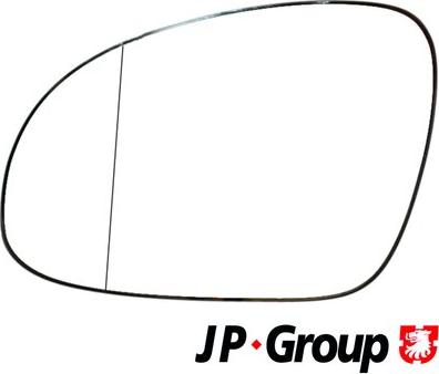 JP Group 1189304570 - Дзеркальне скло, зовнішнє дзеркало avtolavka.club