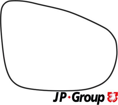 JP Group 1189304780 - Дзеркальне скло, зовнішнє дзеркало avtolavka.club