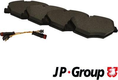 JP Group 1363600810 - Гальмівні колодки, дискові гальма avtolavka.club