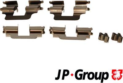 JP Group 1263650710 - Комплектуючі, колодки дискового гальма avtolavka.club