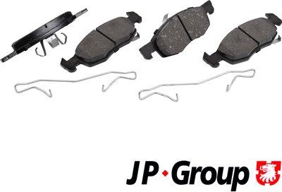 JP Group 1263607710 - Гальмівні колодки, дискові гальма avtolavka.club