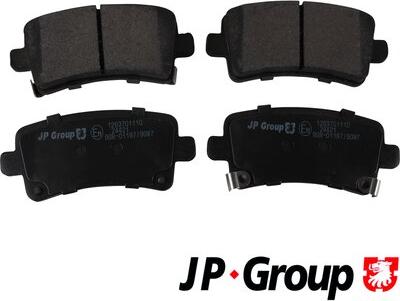 JP Group 1263701110 - Гальмівні колодки, дискові гальма avtolavka.club