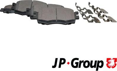 JP Group 3563600610 - Гальмівні колодки, дискові гальма avtolavka.club