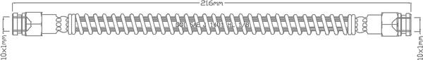 Juratek JBH1071L - Гальмівний шланг avtolavka.club