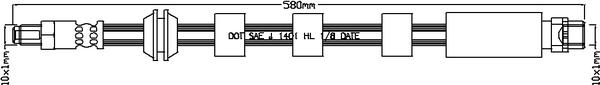 Juratek JBH1169 - Гальмівний шланг avtolavka.club